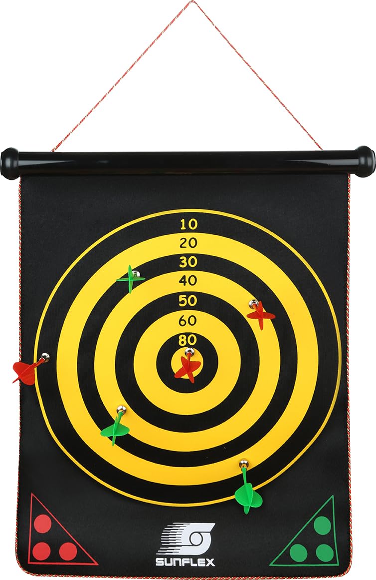 Sunflex Youngster Dartspiel magnetisch doppelseitig 6 Pfeile