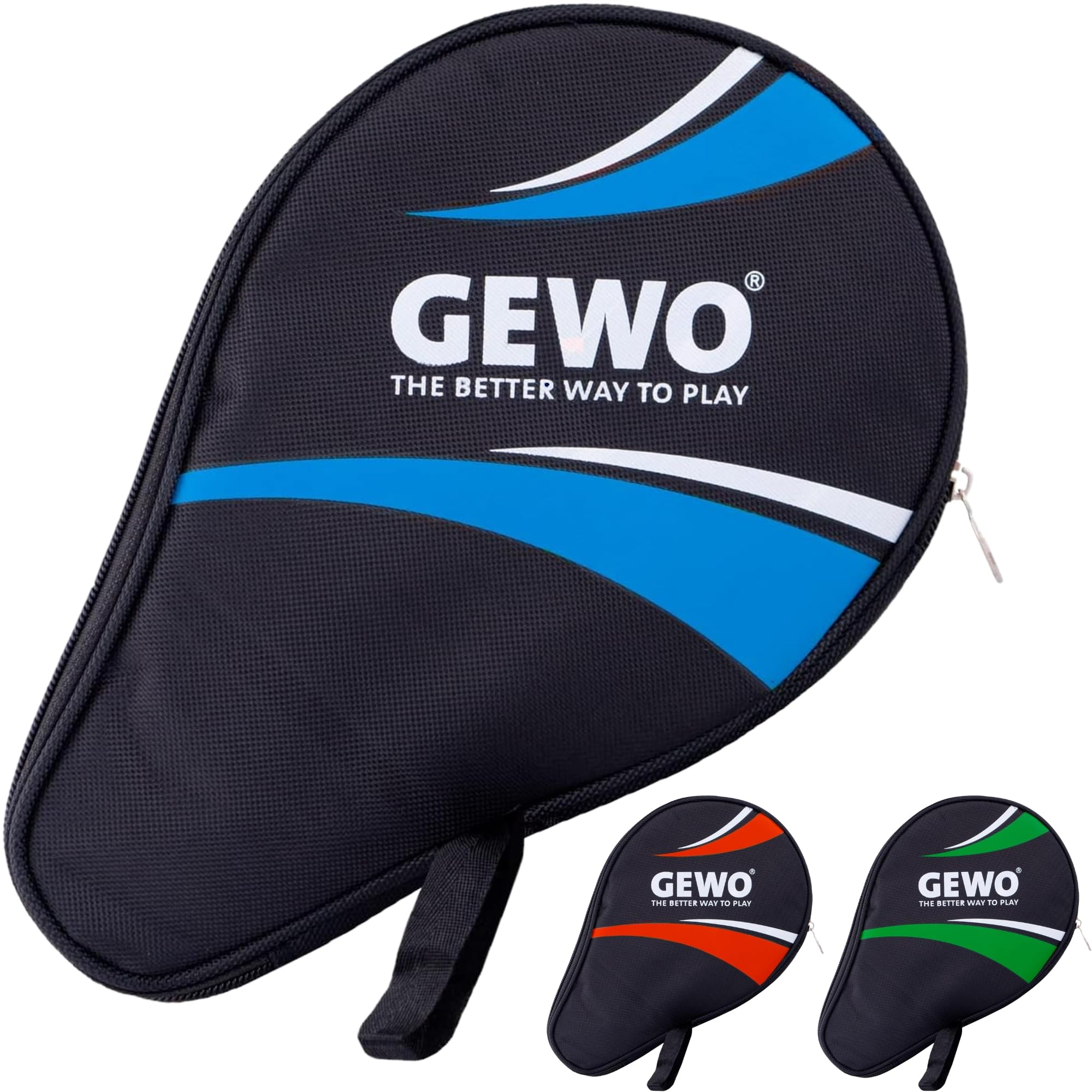 GEWO Master Rundhülle Schlägerhülle Schwarz/Grün mit Ballfach
