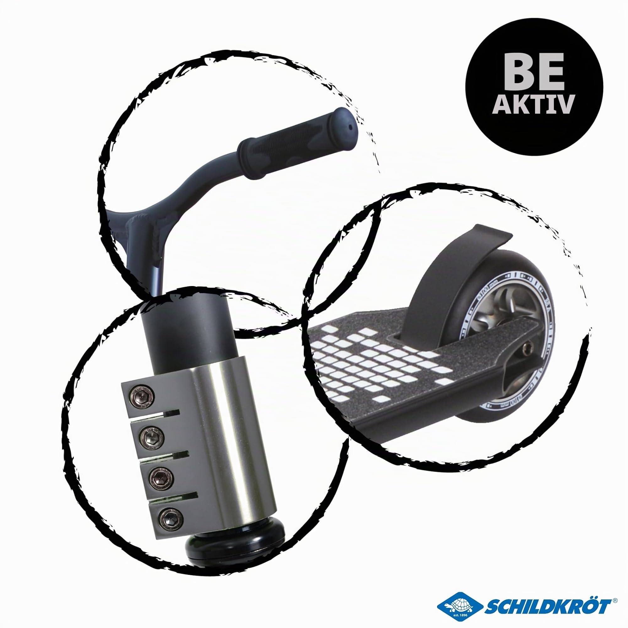 Schildkröt Kickless Stunt Scooter Piano HIC 100 mm