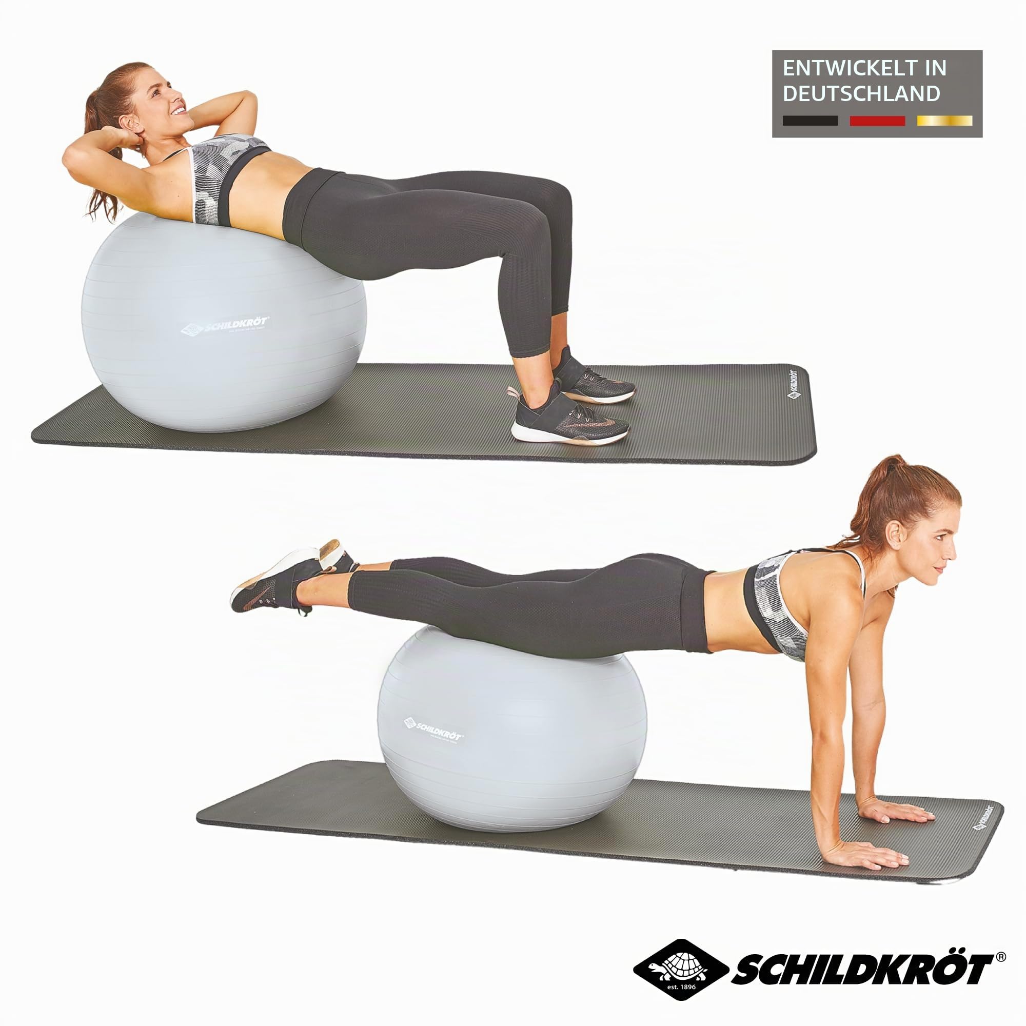 Schildkröt Outdoor Gymnastikball 55cm mit Pumpe bis 120kg