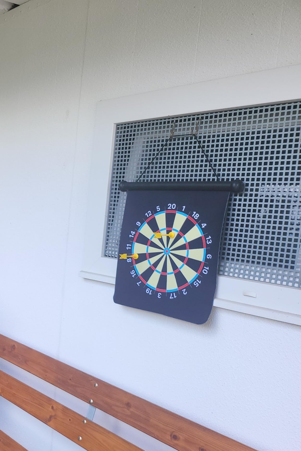 Carromco Magnet-Dartscheibe Kinder aufrollbar 6 Pfeile