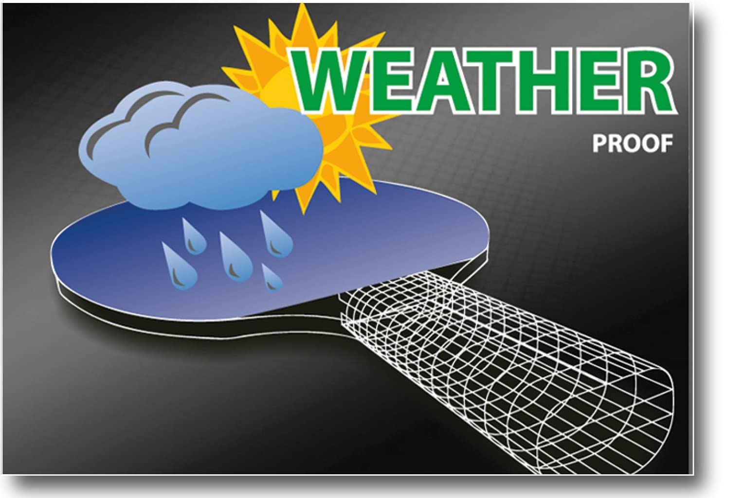 Schildkröt Outdoor Tischtennis-Set Weatherproof 2+3 Tasche