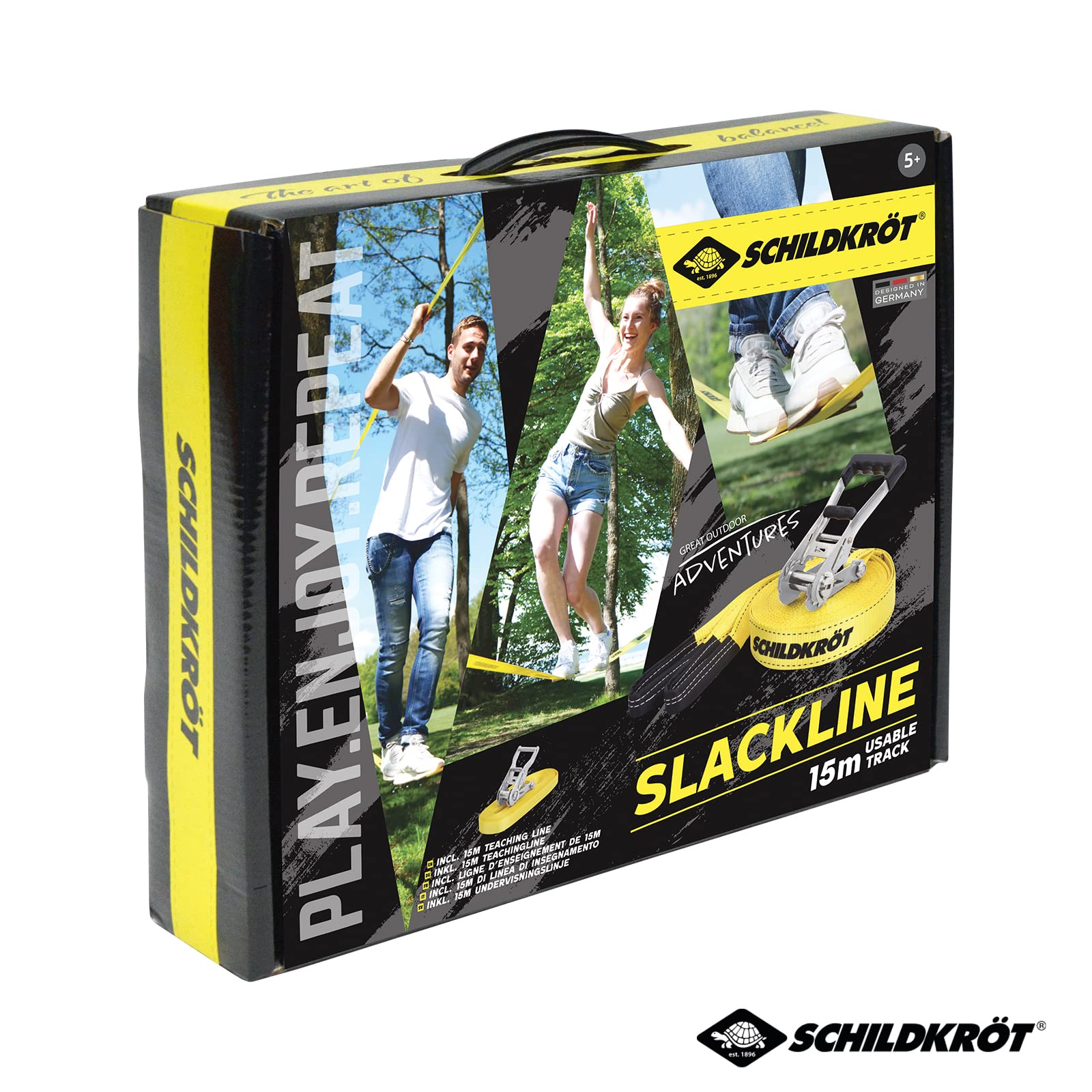 Schildkröt Outdoor Slackline 15 m Komplettset 150 kg