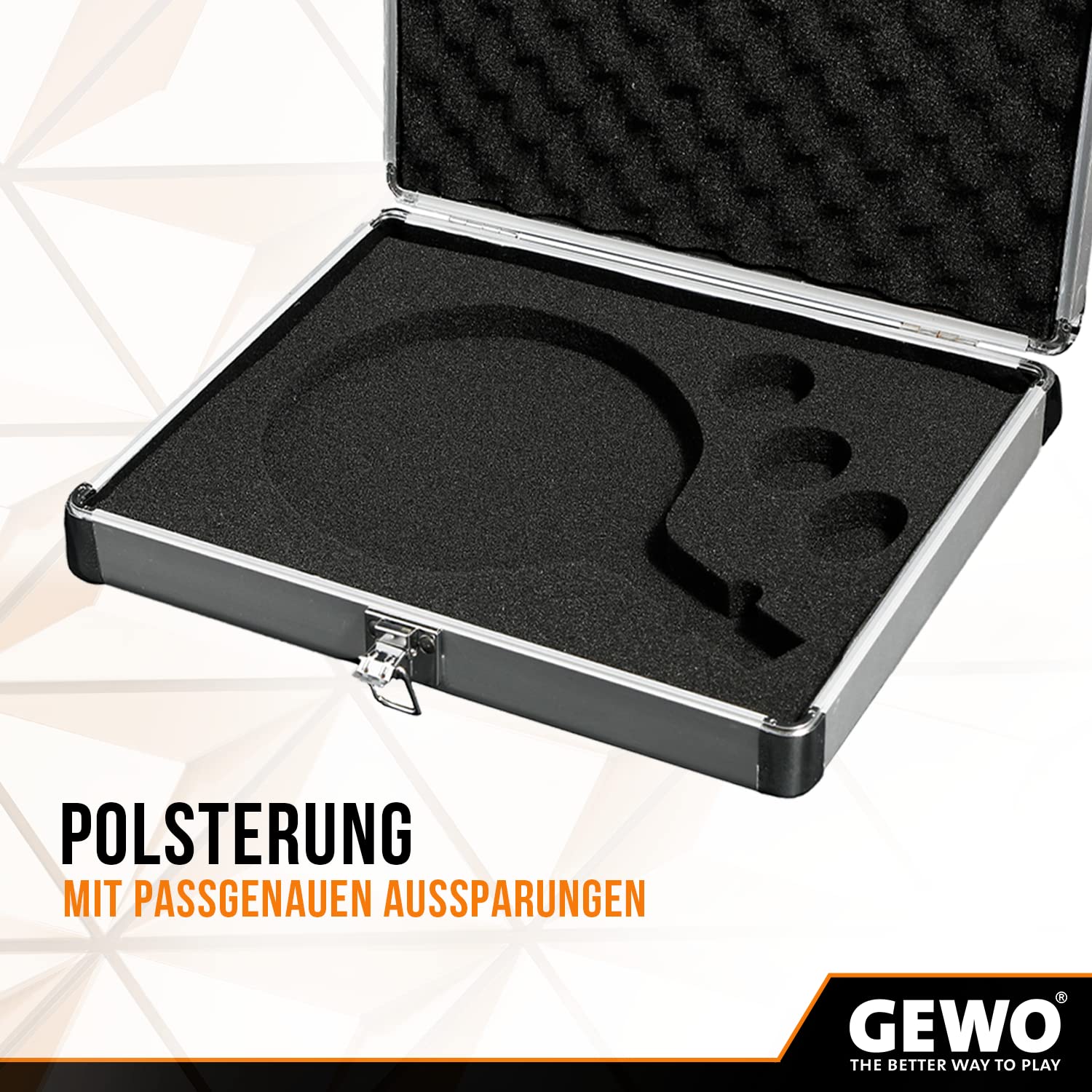 GEWO Master Alu-Safe Schlägerkoffer Silber für Schläger