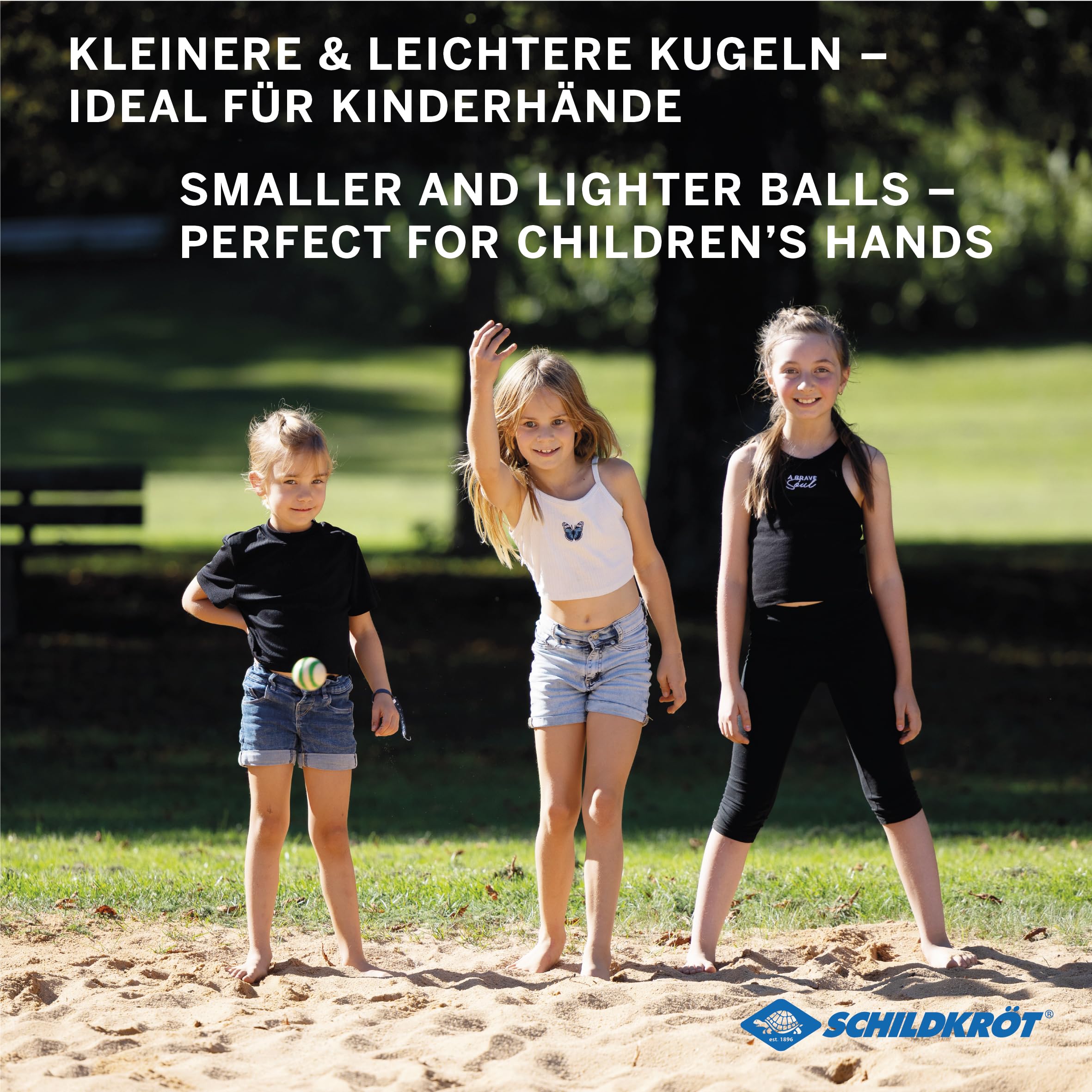 Schildkröt Boccia-Set Holz 6 Kugeln FSC Kinder