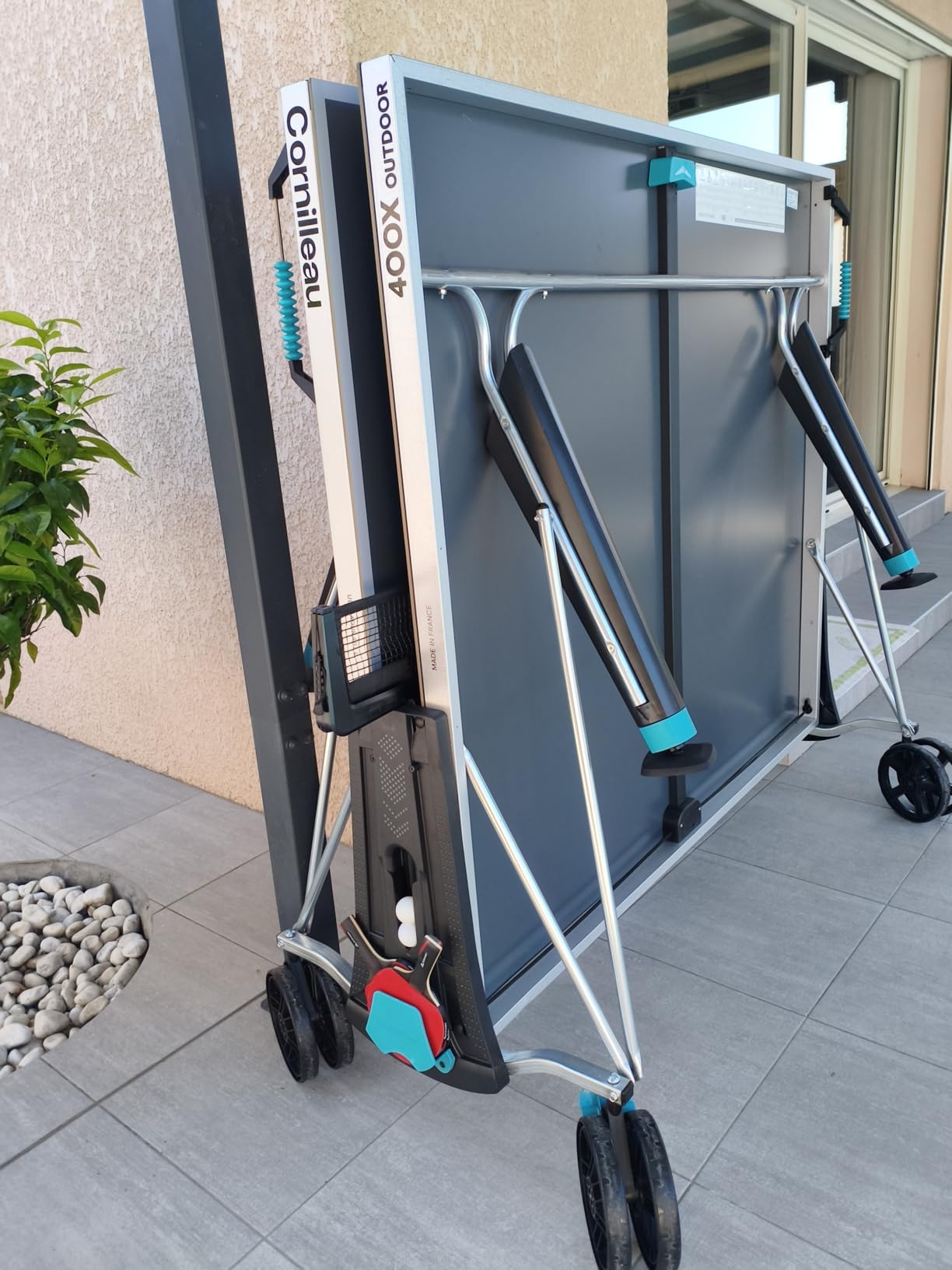 Cornilleau 400X Tischtennisplatte Outdoor Blau klappbar