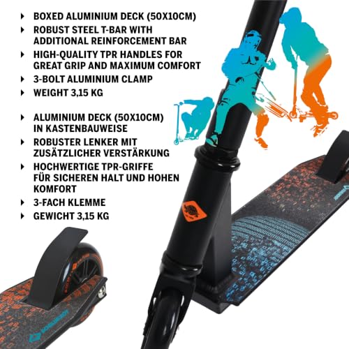 Schildkröt 360 Space Stunt Scooter Alu-Deck 100mm ab 8 J.