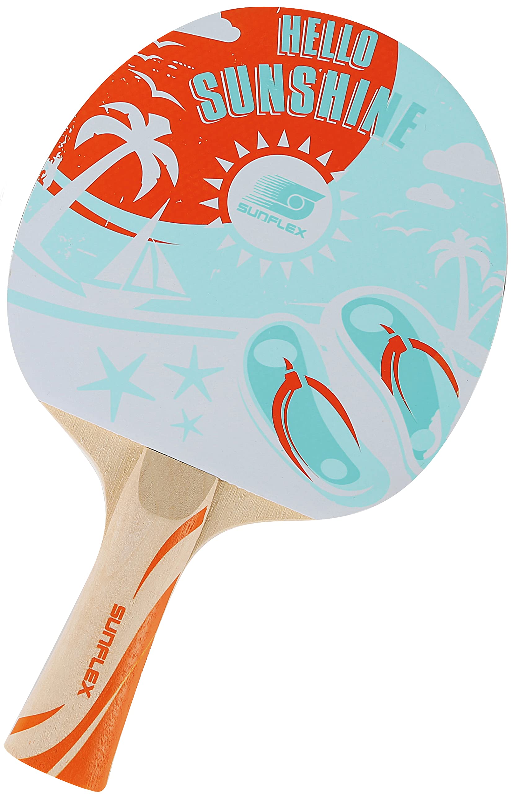 Sunflex Prime Lifestyle Tischtennis-Set 2 Schläger 3 Bälle Design