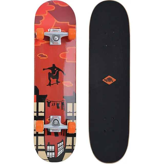 Schildkröt Kicker 31" Red Parkour Skateboard komplett 79cm