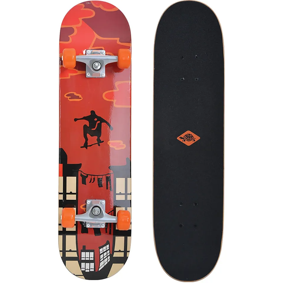 Schildkröt Kicker 31" Red Parkour Skateboard komplett 79cm
