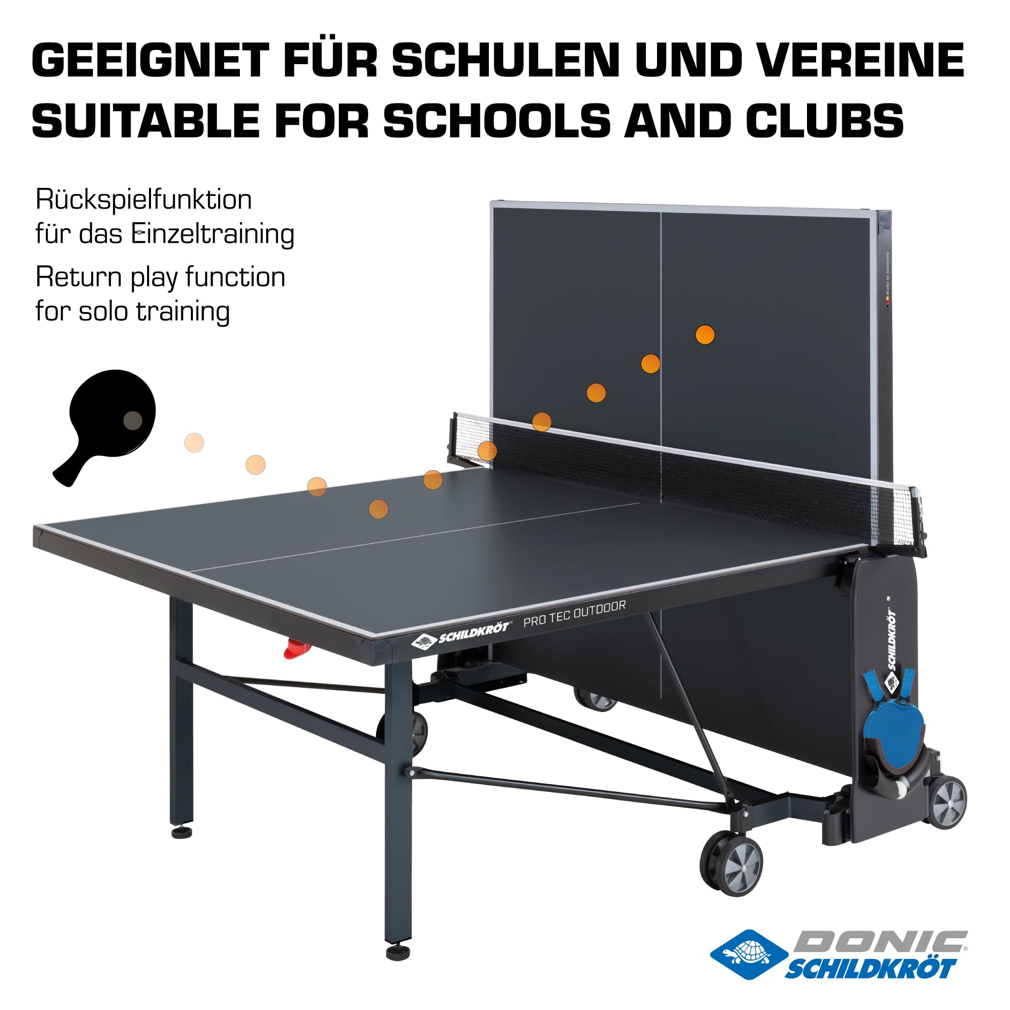 Schildkröt Outdoor ProTec Tischtennisplatte matt-schwarz wetterfest