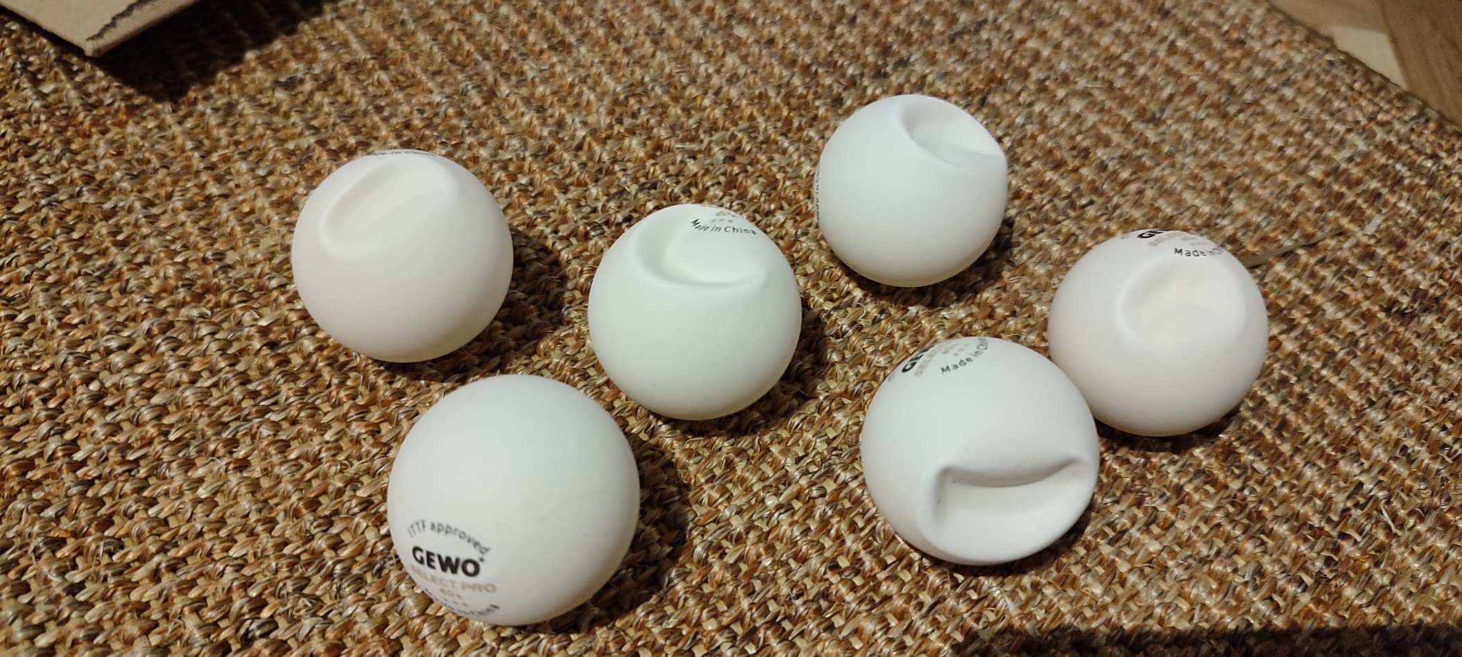 GEWO Ultra SLP Select PRO Tischtennisbälle 72 Stück weiß