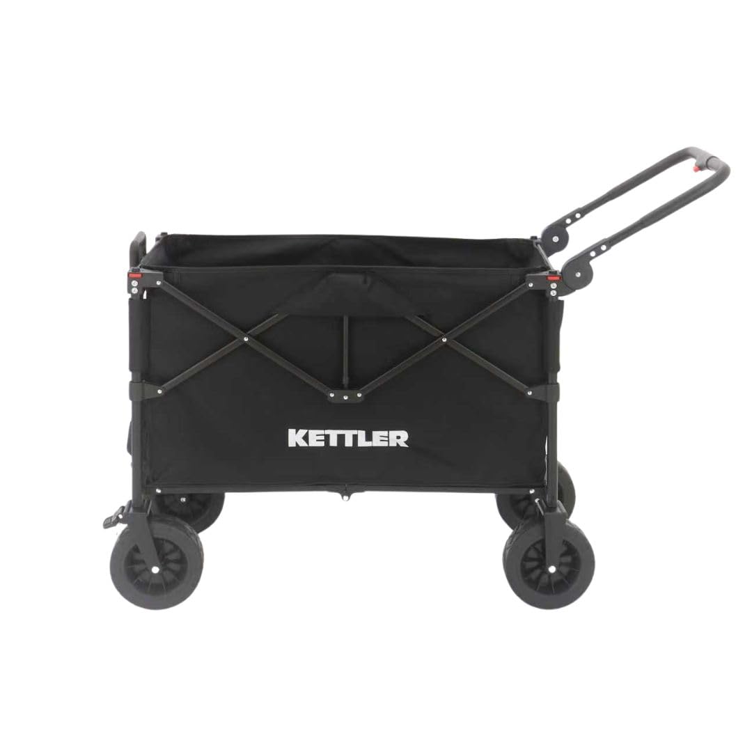 KETTLER Easy Bollerwagen faltbar Schwarz 100 kg