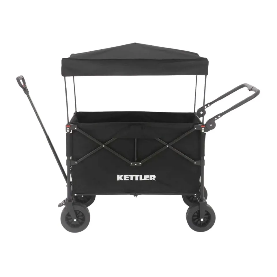KETTLER Easy Bollerwagen faltbar Schwarz 100 kg