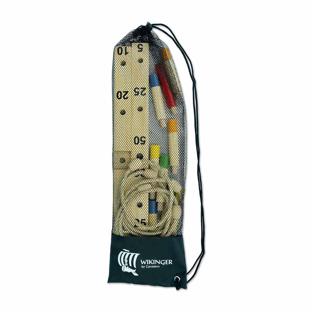 Carromco Wikinger Ringwurfspiel Holz 5 Ringe Outdoor