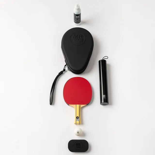 Mr. Tischtennis Advanced Komplettschläger Carbon 1,8 mm Set