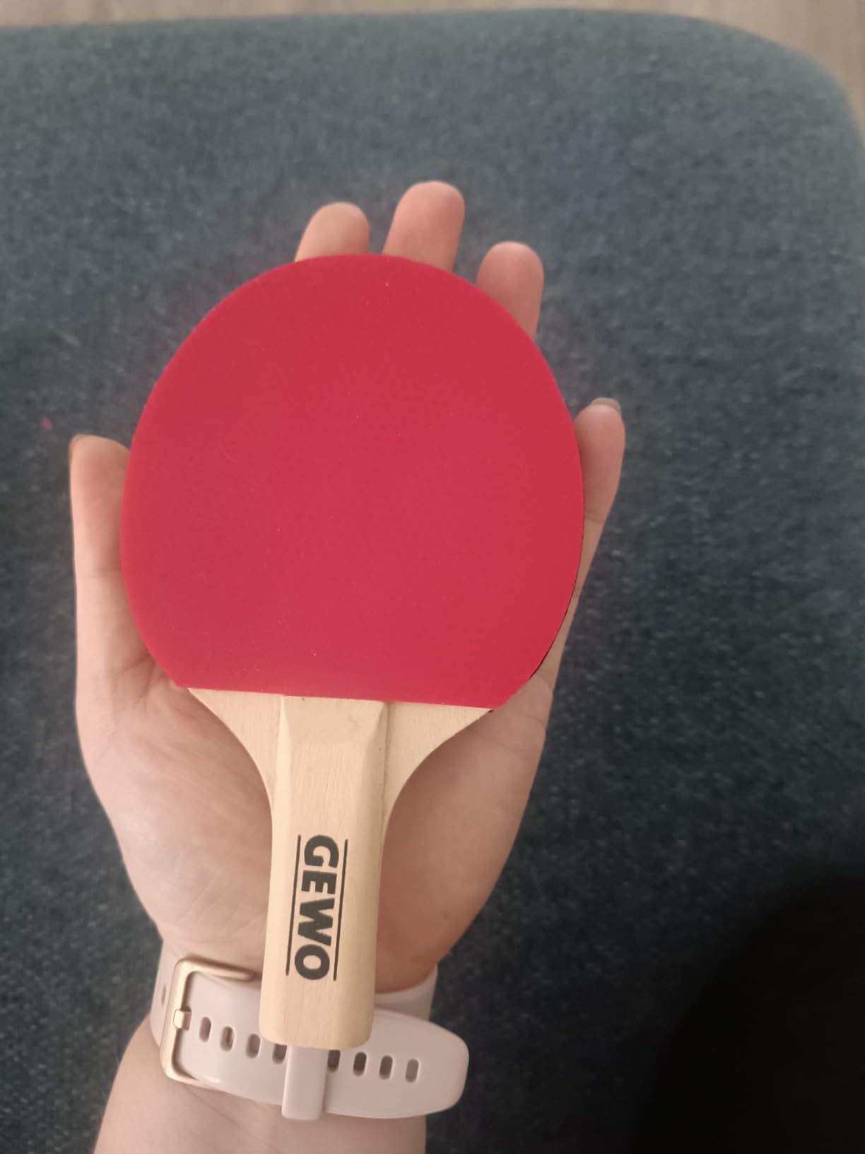 GEWO Player Mini Tischtennisschläger 15,5cm rot-schwarz