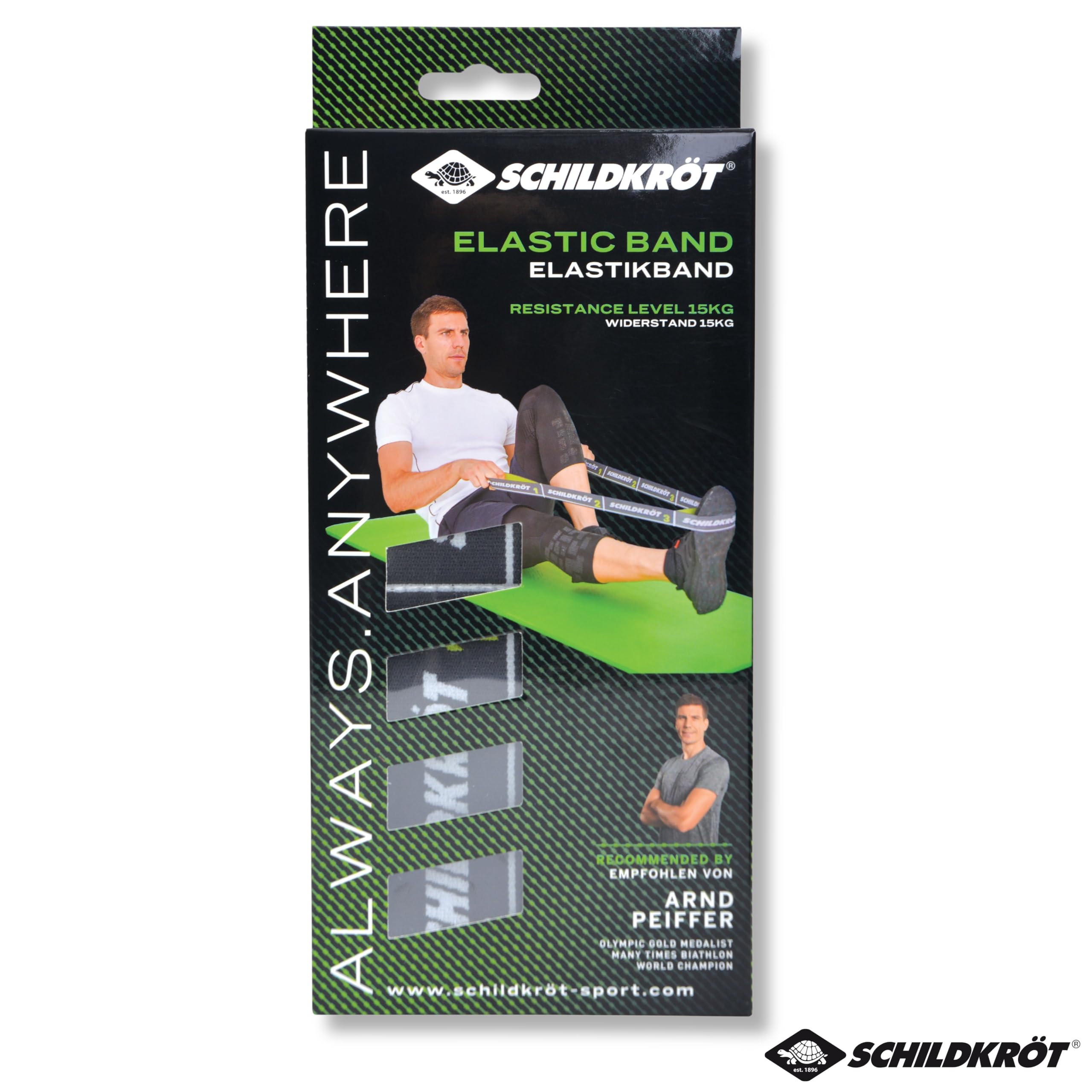 Schildkröt Outdoor Elastikband 15kg 92cm mit Schlaufen medium