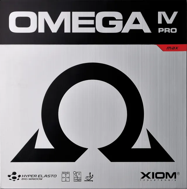 XIOM Omega IV PRO Tischtennisbelag Carbonschwamm Spin