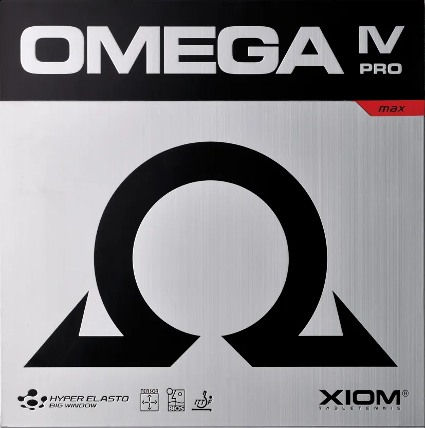 XIOM Omega IV PRO Tischtennisbelag Carbonschwamm Spin