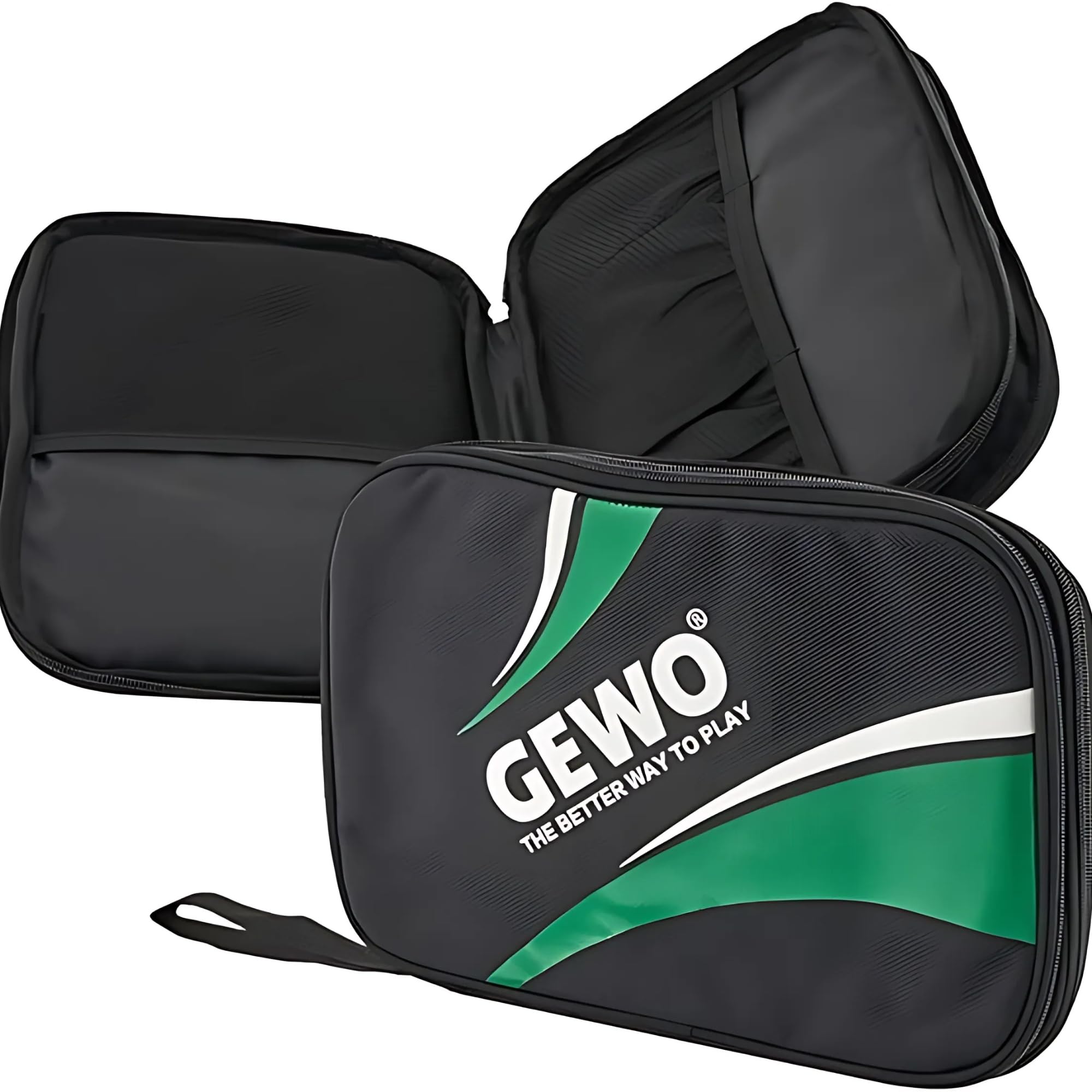 GEWO Master Doppelhülle Nylon Schlägerhülle schwarz blau