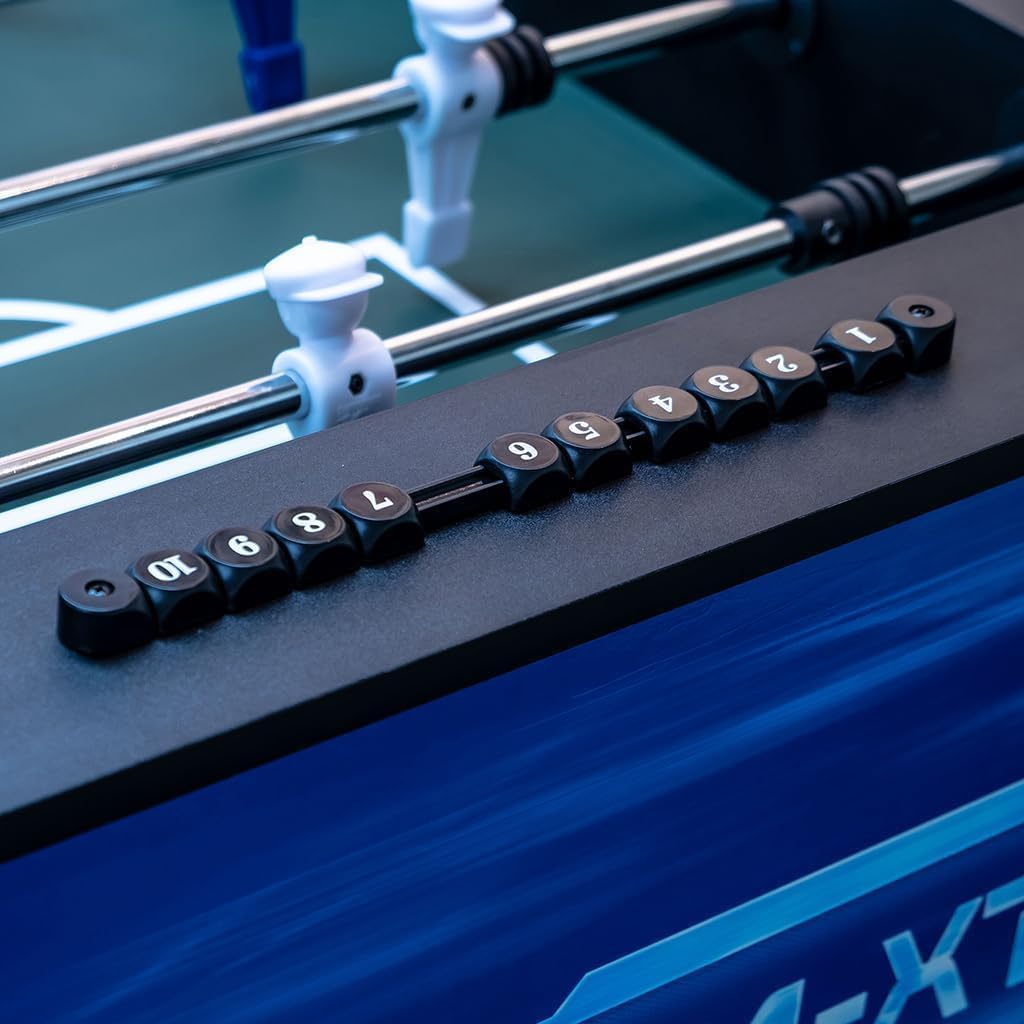 Carromco Stadium-XT Kickertisch blau Profi Turnierkicker