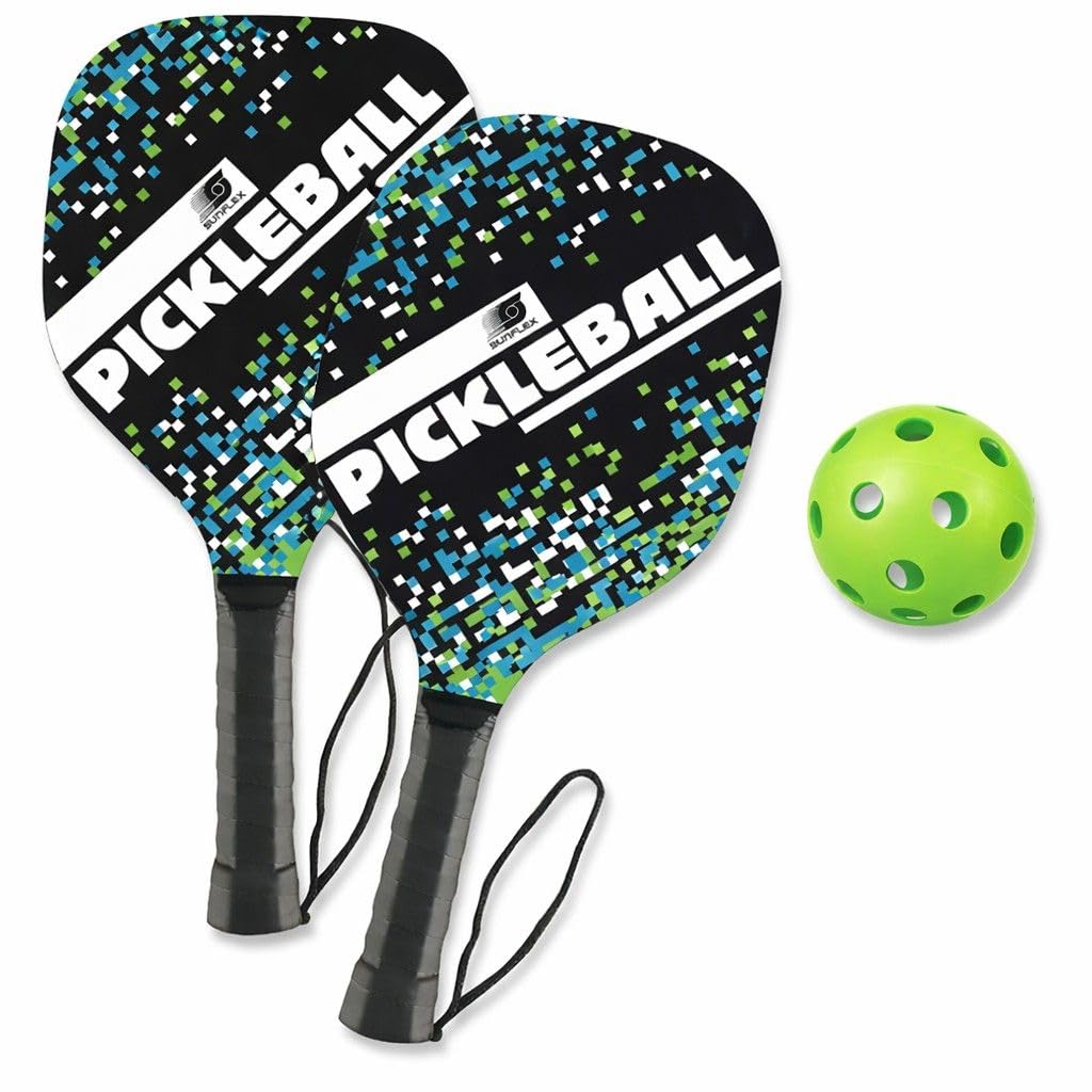 sunflex NEOREMIX Pickleball Set 2 Schläger + Ball + Netz