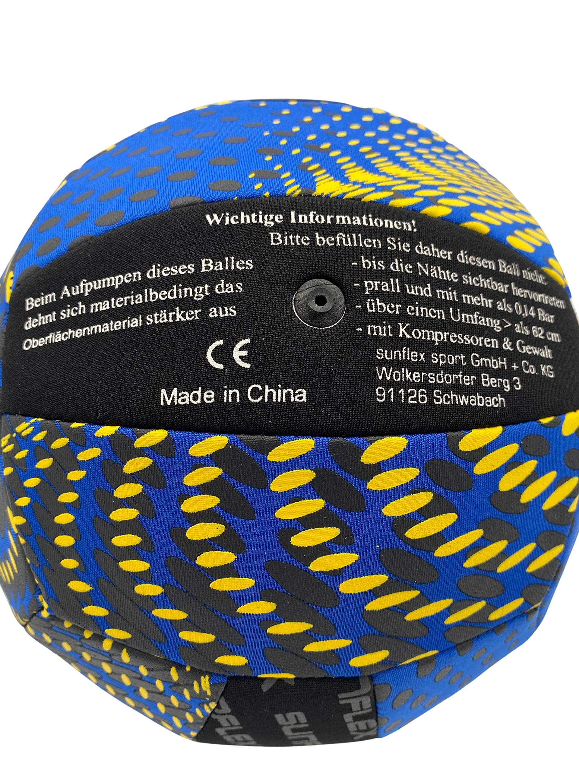 sunflex Color Pro Neopren Volleyball Gr.3 Blau Wasserball