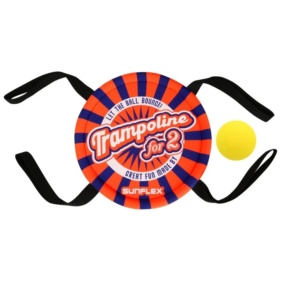 Sunflex Action Pro Trampoline for 2 Geschicklichkeitsspiel orange+Ball