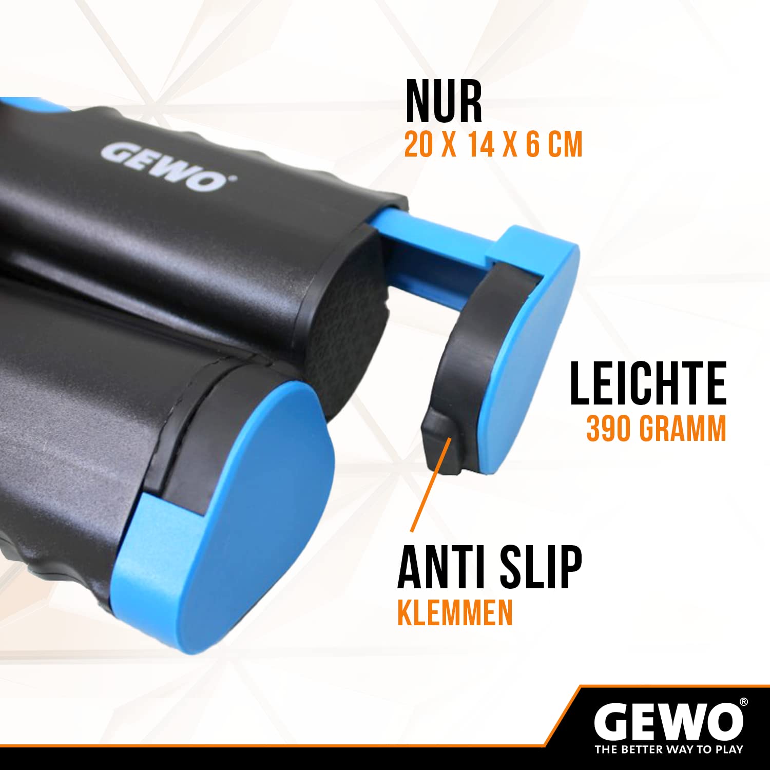 GEWO CS FleXX Tischtennisnetz 200 cm mobil schwarz