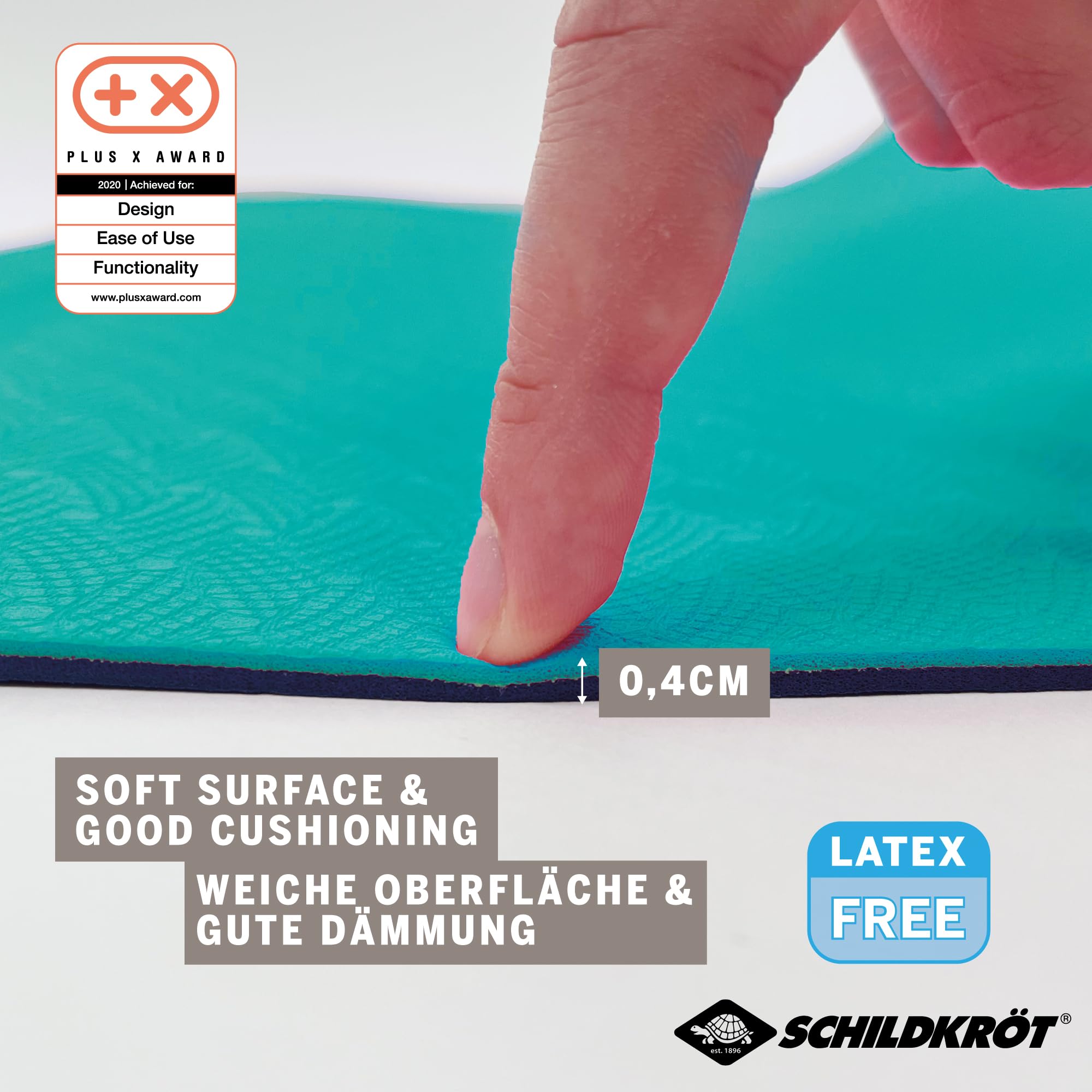 Schildkröt Outdoor Bicolor Yogamatte 4mm petrol anthrazit
