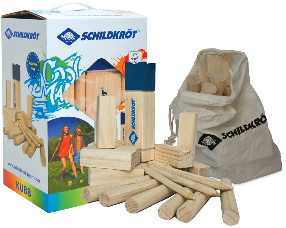 Schildkröt Outdoor Kubb Schwedenschach Holz FSC Set
