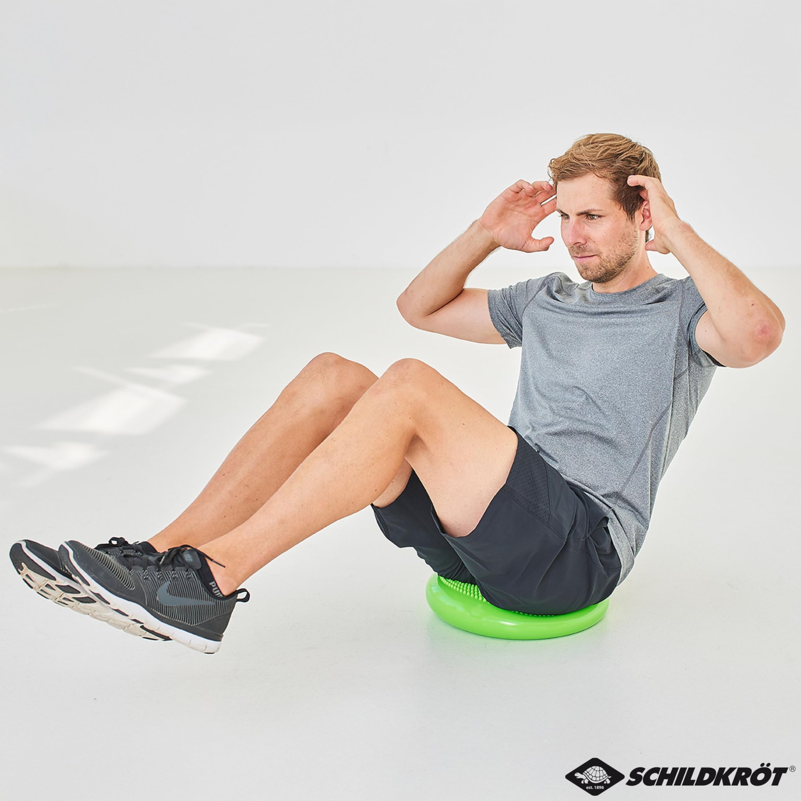 Schildkröt Outdoor Balance-Kissen grün 33 cm mit Pumpe