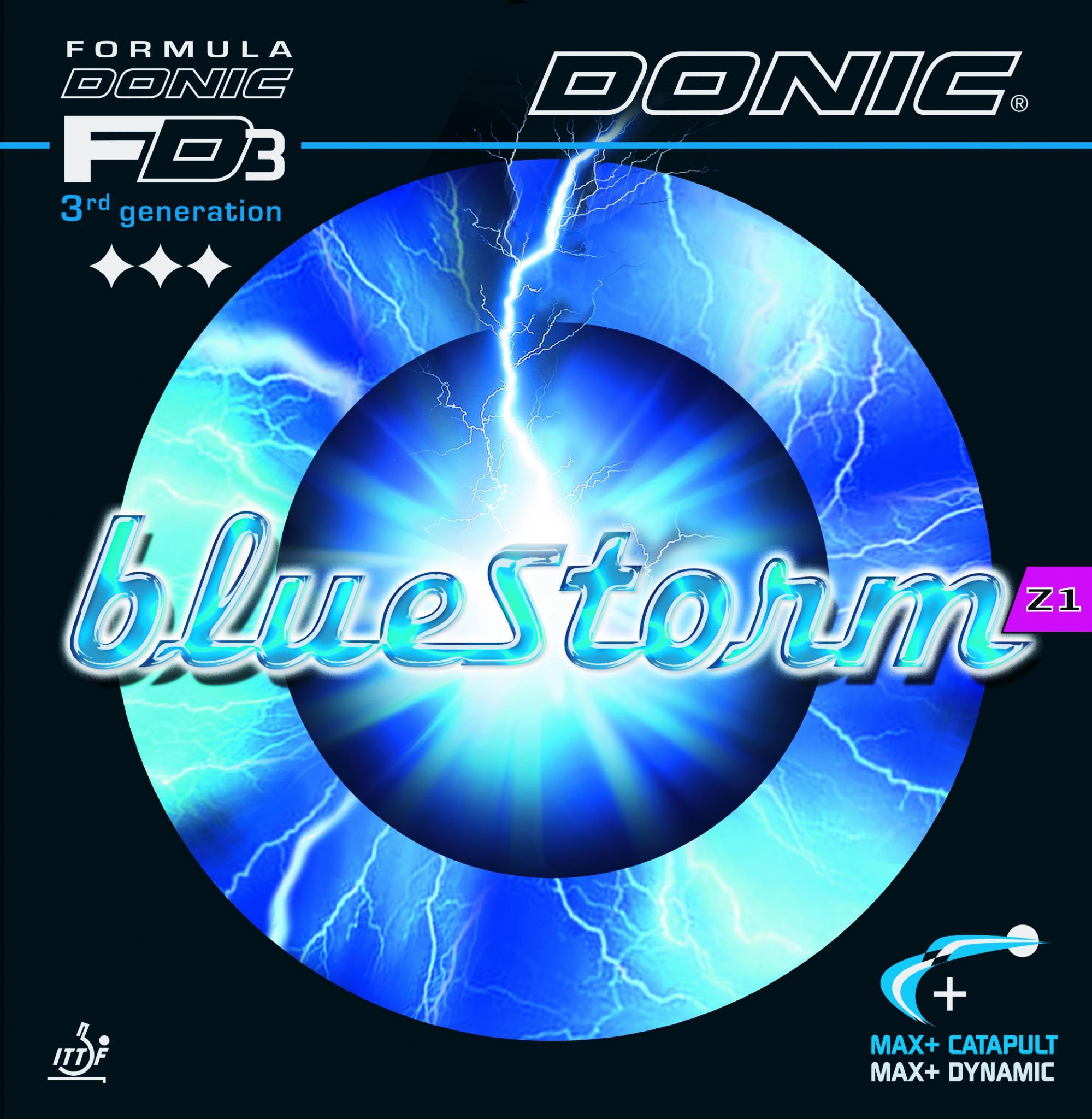 DONIC Bluestorm Z1 Tischtennisbelag rot max+ Spin