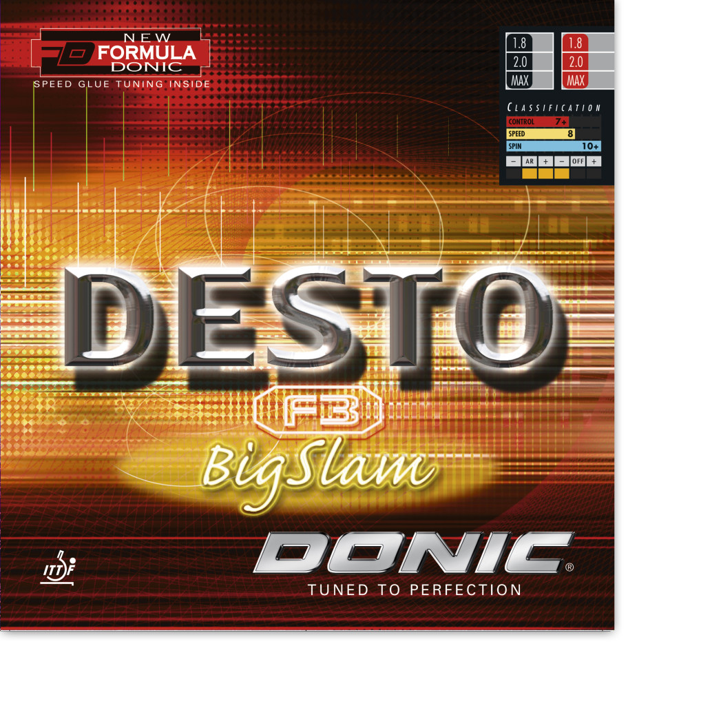 DONIC Desto F3 BigSlam Tischtennisbelag weich Sound