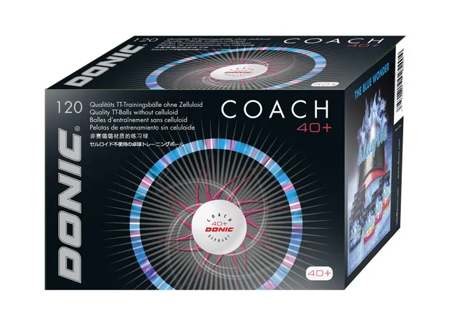 Donic P40+ Cell-Free Trainingsball weiß 120er Störeffekt-frei