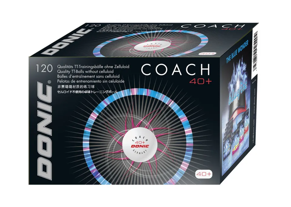 Donic P40+ Cell-Free Trainingsball weiß 120er Störeffekt-frei