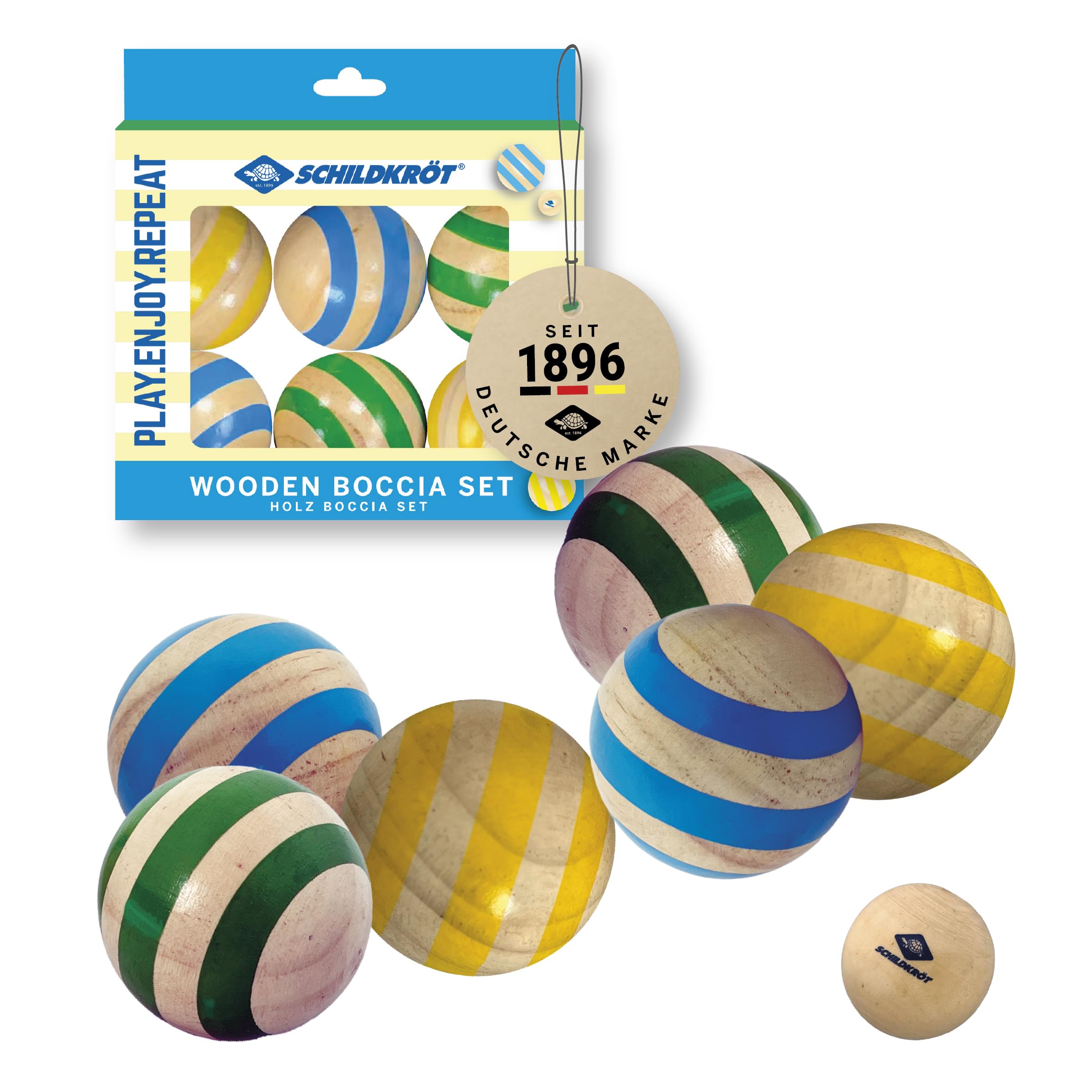 Schildkröt Boccia-Set Holz 6 Kugeln FSC Kinder