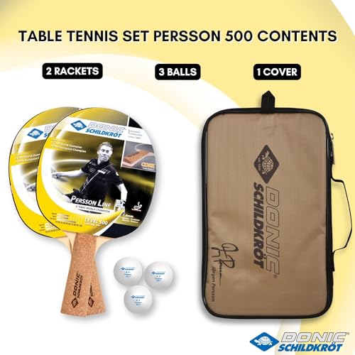 Schildkröt Persson 500 Tischtennis-Set 2 Schläger Korkgriff