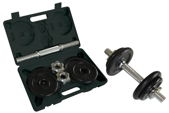 Schildkröt Outdoor Kurz-Hantelset 10kg Koffer Schwarz