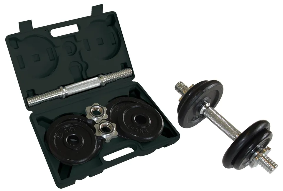 Schildkröt Outdoor Kurz-Hantelset 10kg Koffer Schwarz