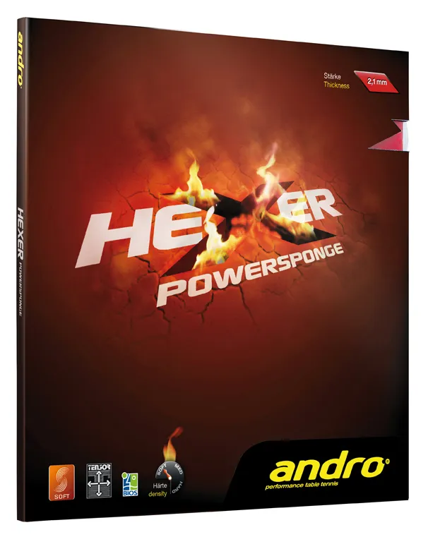 Andro Hexer Powersponge Tischtennisbelag weich Sound