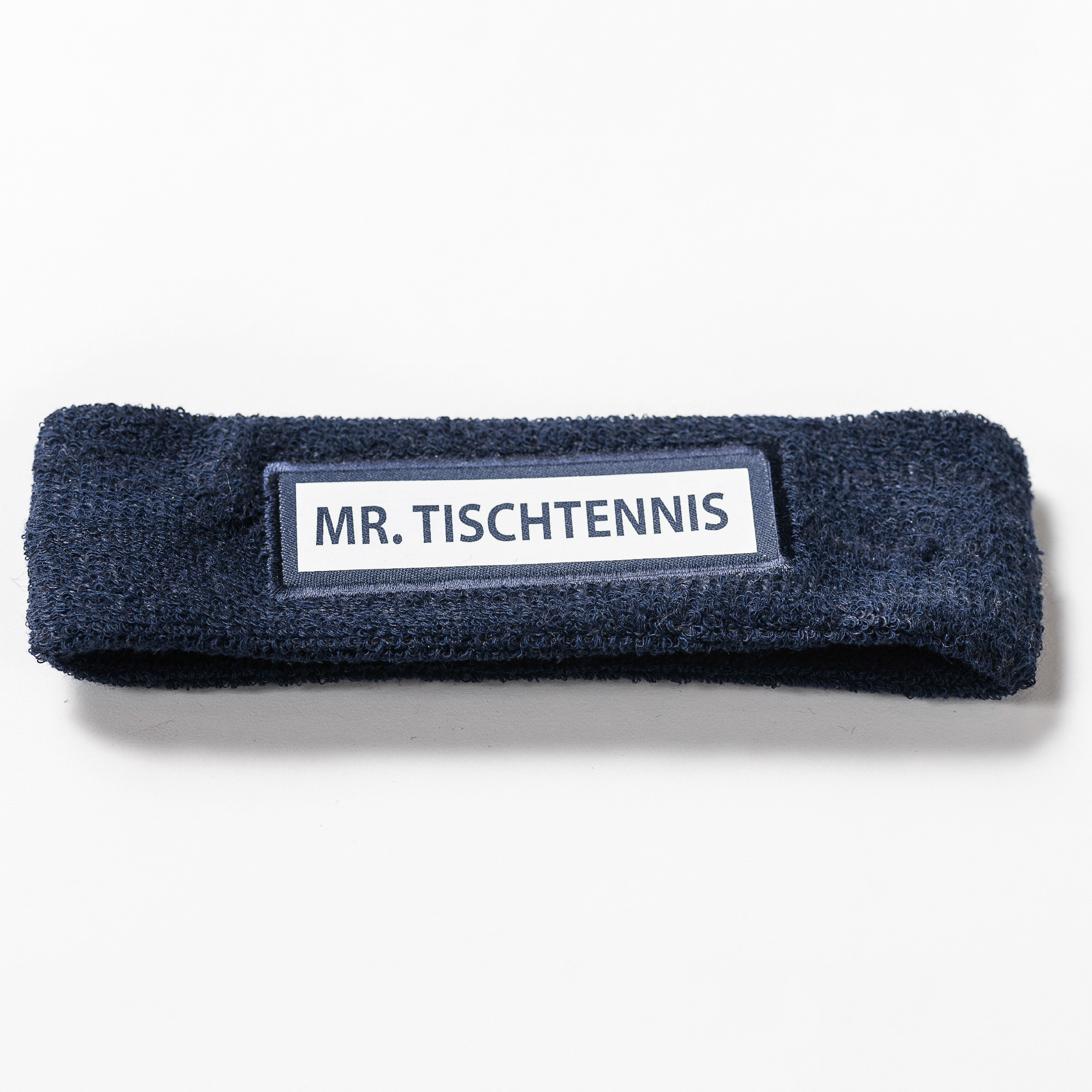 Mr. Tischtennis Stirnband dunkelblau Baumwolle