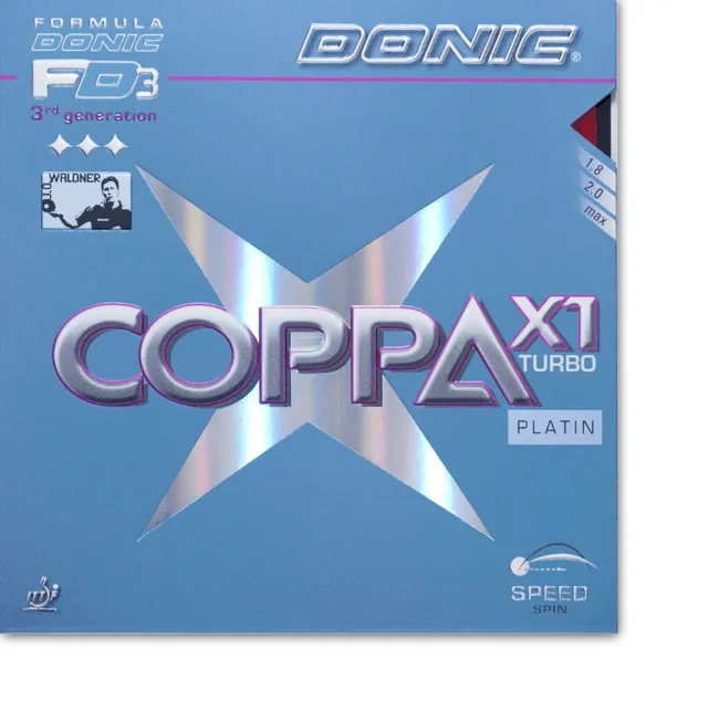 DONIC Coppa X1 Turbo Platin Belag spinfreudig