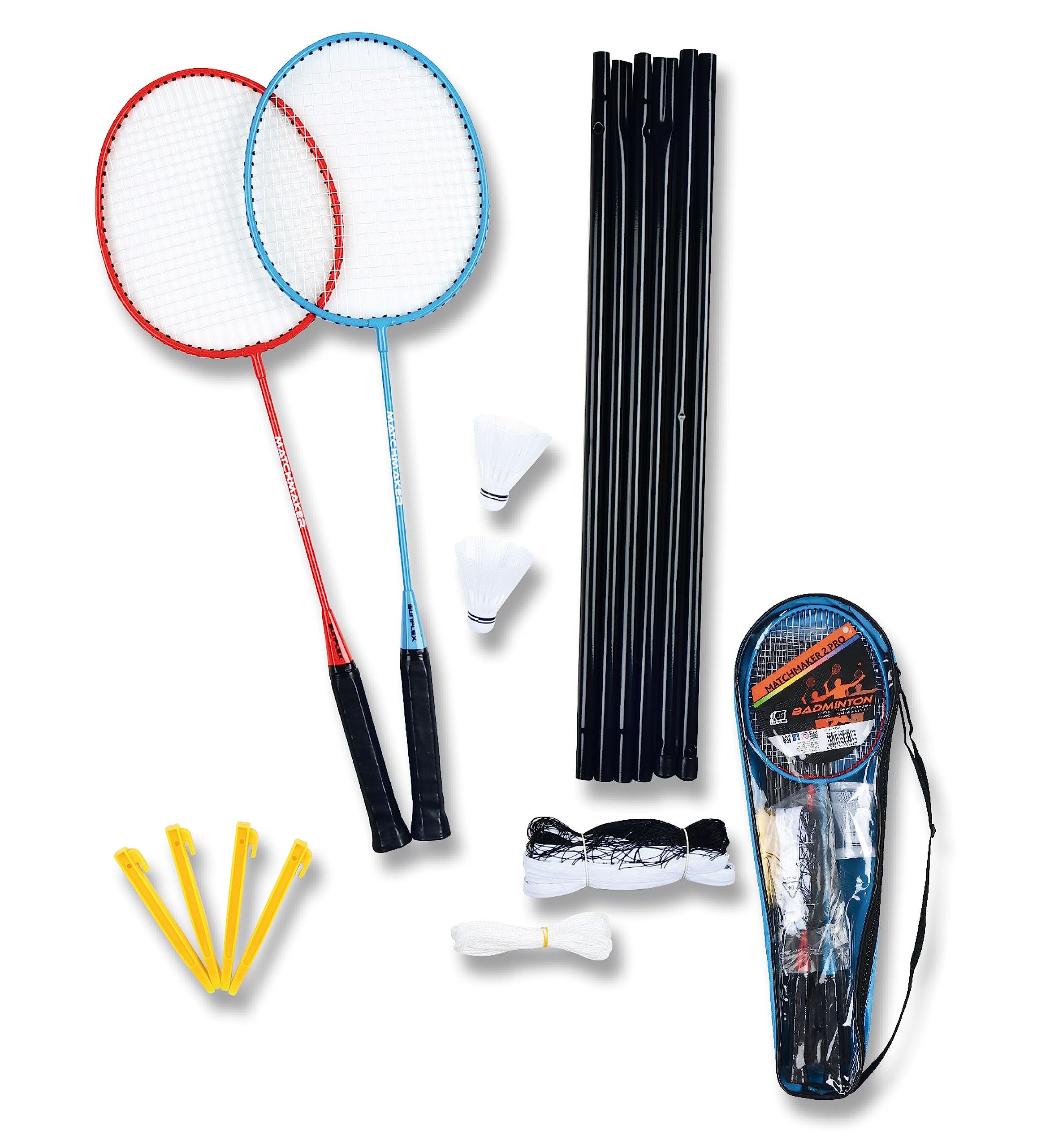 Sunflex Neoremix Matchmaker 2 Pro Badminton-Set mit Netz