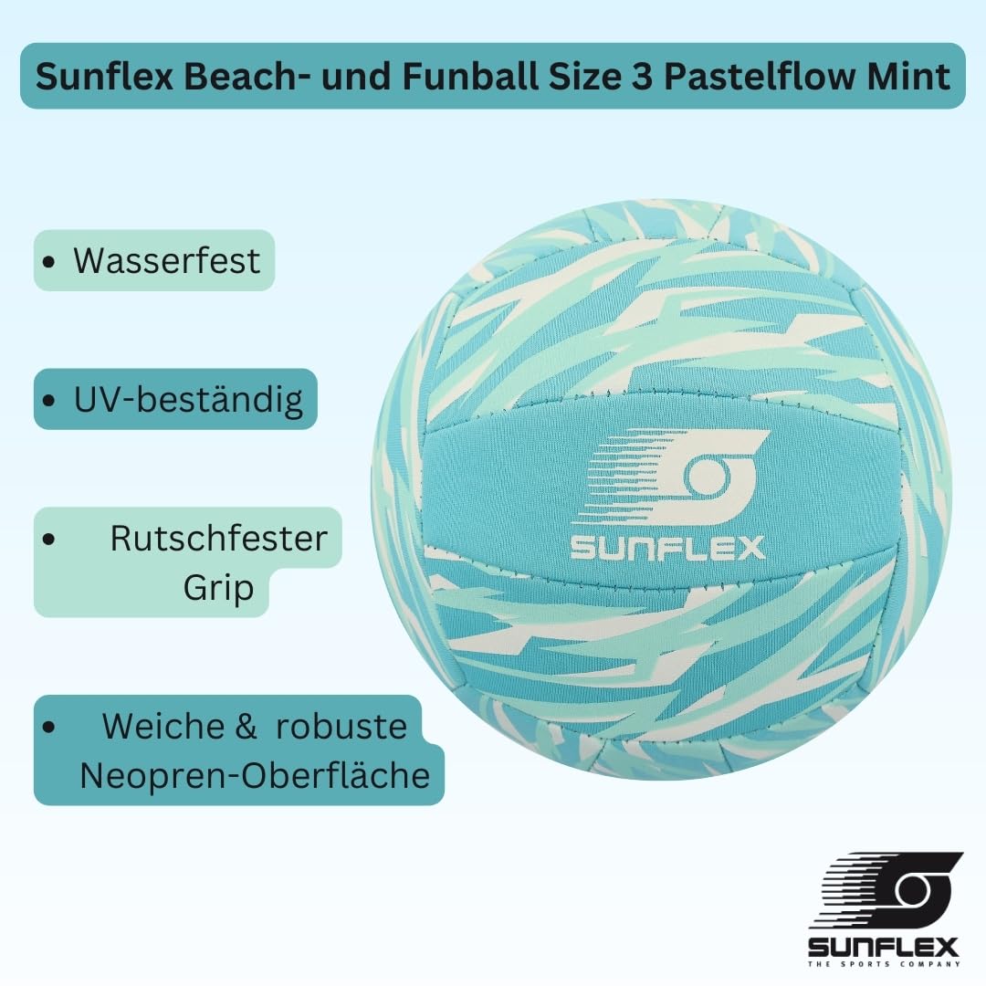 Sunflex NeoGrip Beach- Funball Gr.3 Pastelflow Mint 15 cm
