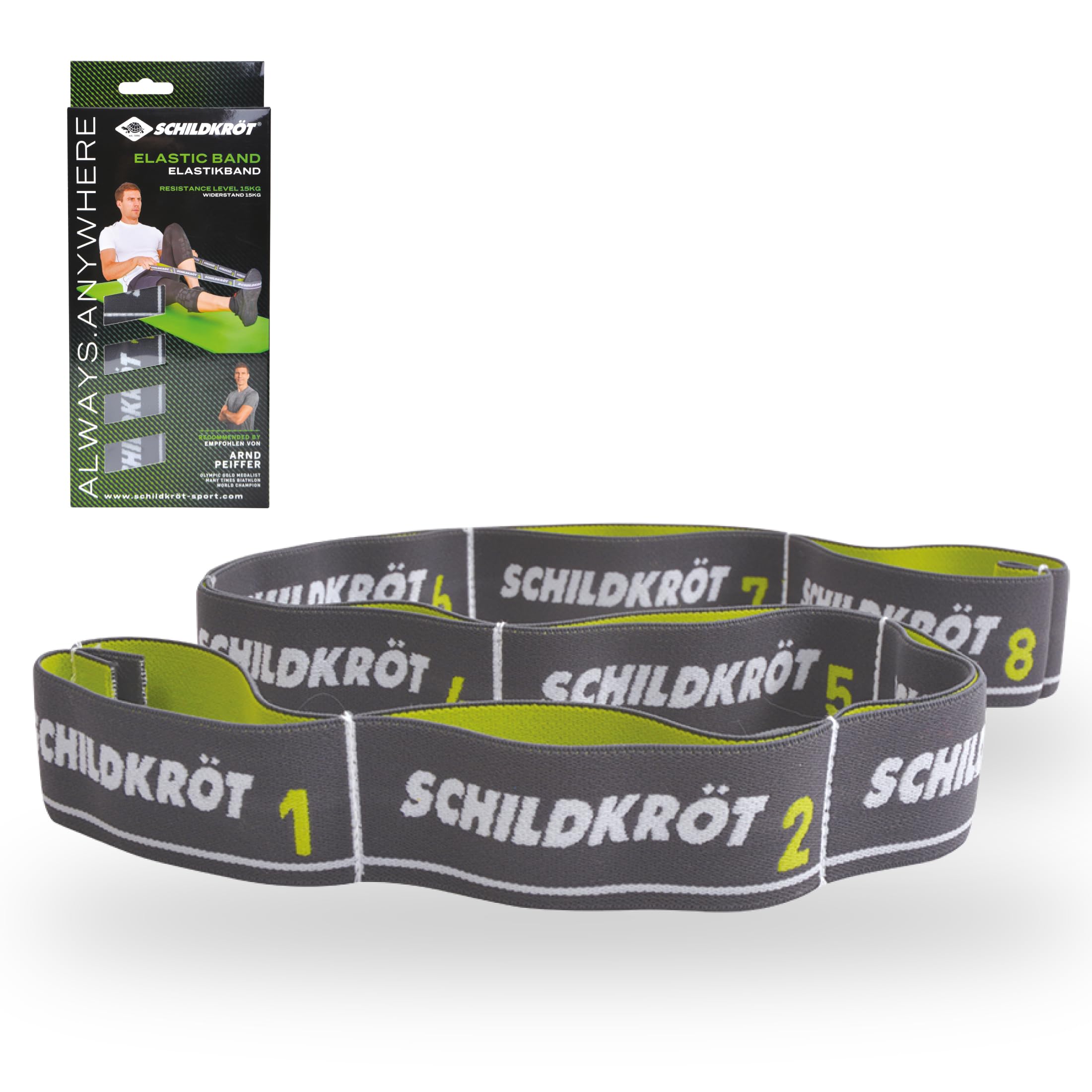Schildkröt Outdoor Elastikband 15kg 92cm mit Schlaufen medium