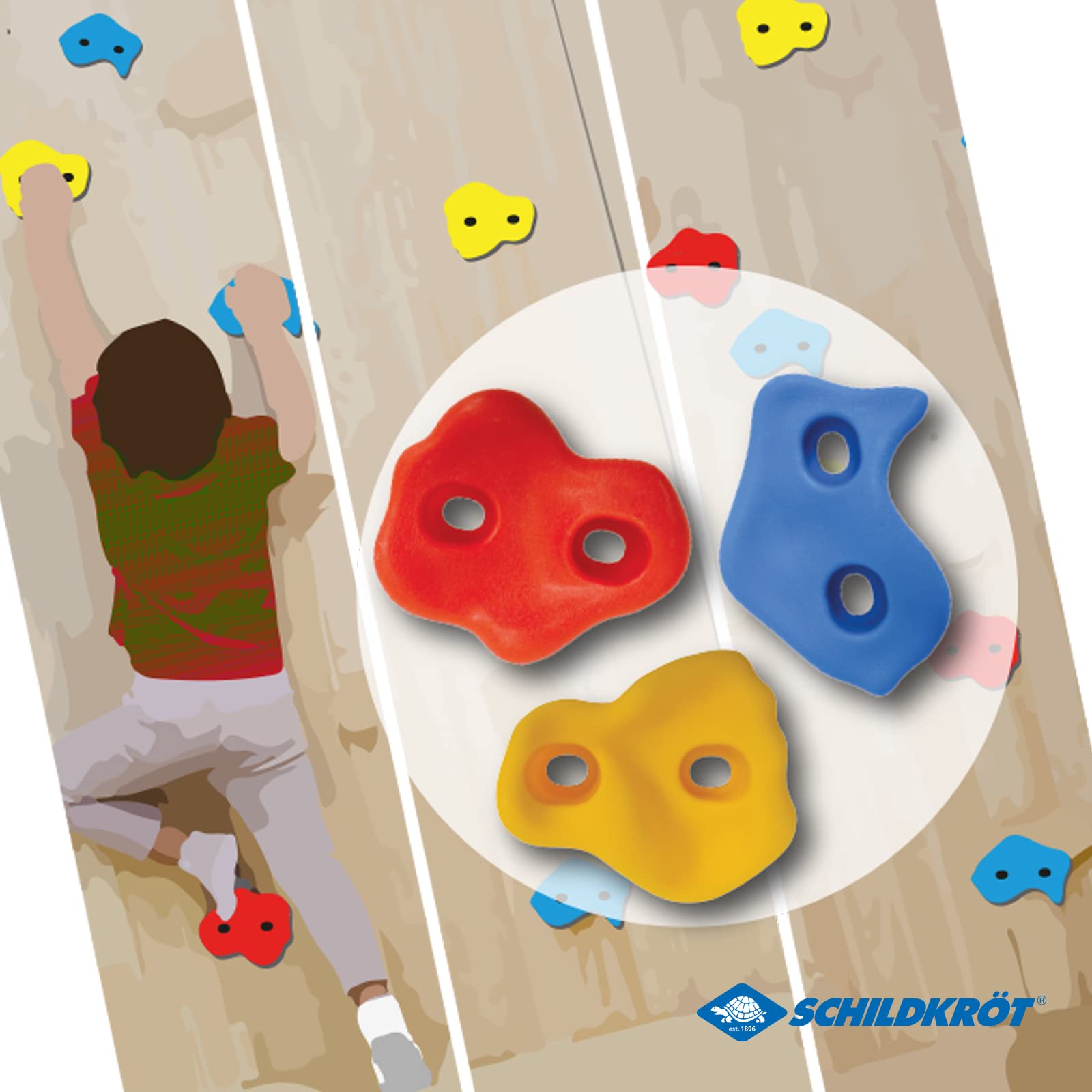 Schildkröt Outdoor Klettergriffe 12er Indoor Outdoor