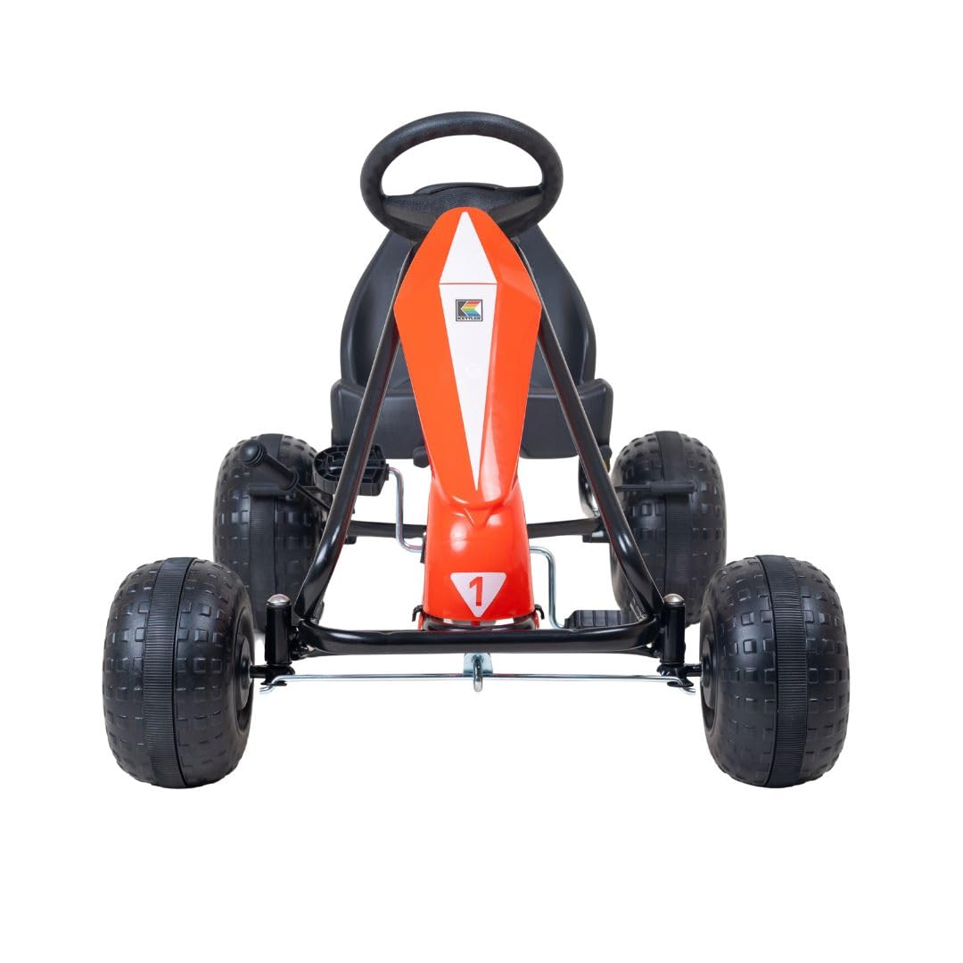 KETTLER Kettcar Turbo Go-Kart rot Handbremse Kunststoffreifen