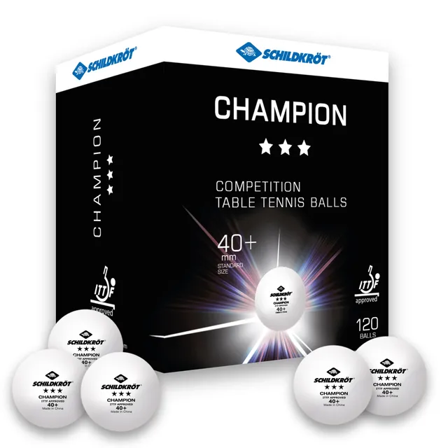 Schildkröt Champion 3-Stern Tischtennisbälle 120 weiß